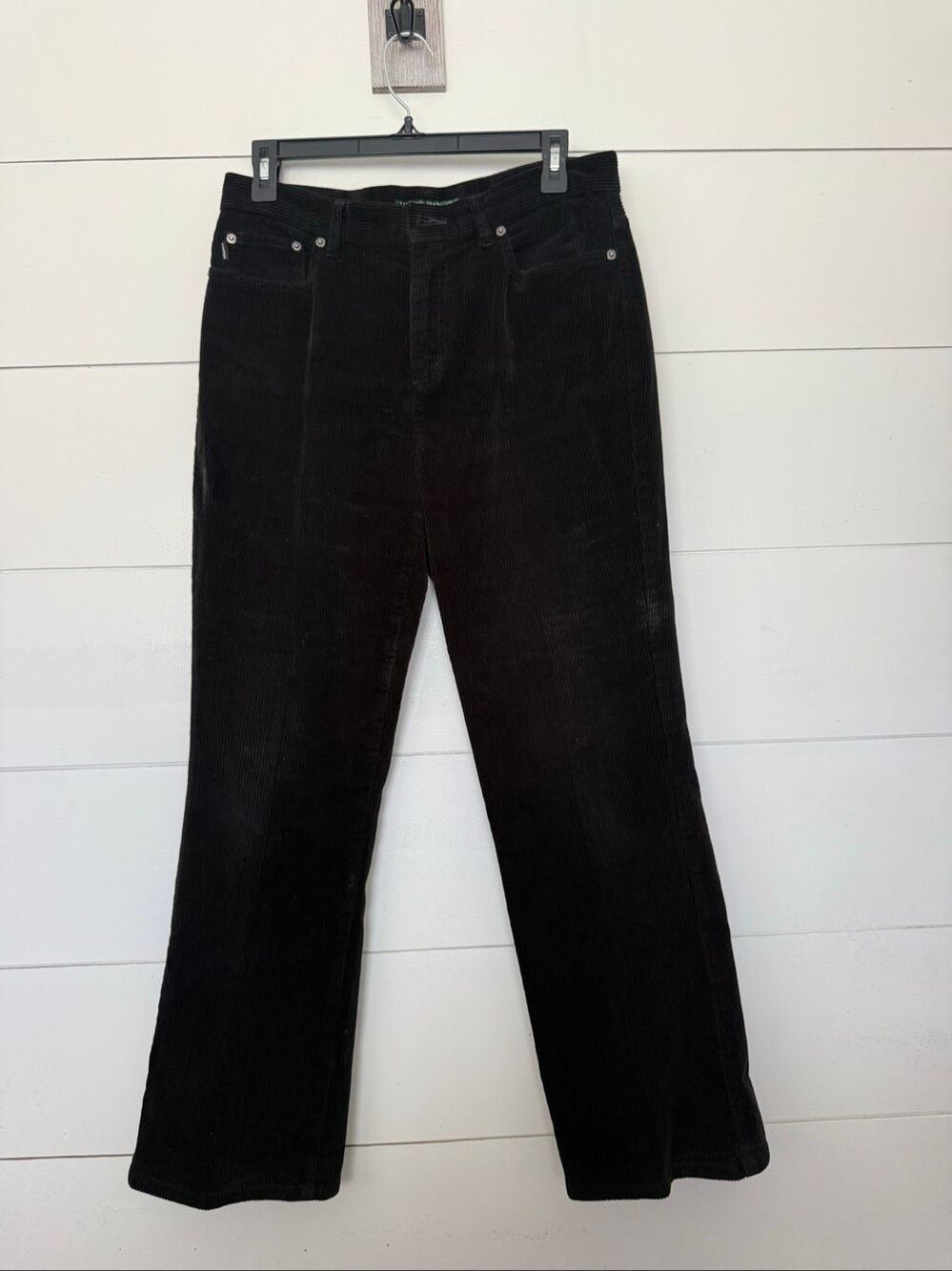 Lauren Jeans Co Women’s 14P Black Corduroy Bootcut Pants Jeans